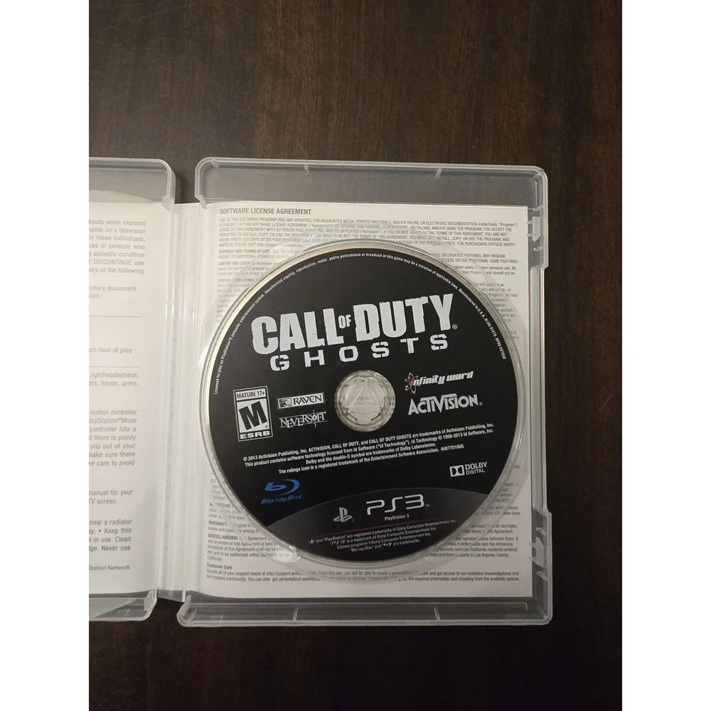 Call of Duty: Ghosts - Sony PlayStation 3, Activision, Rated Mature, Infinity Wa